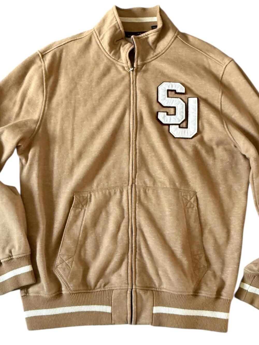 Sean John Tan Zip-Up Track Jacket Men’s XL